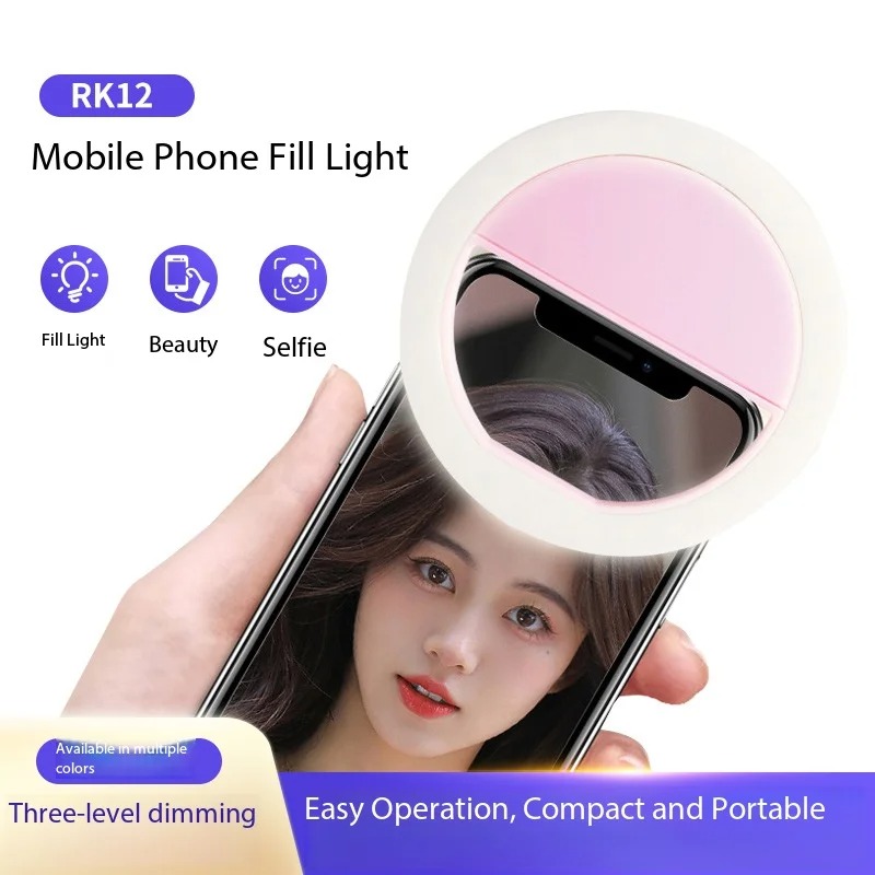 Photography Lighting Spotlight - Lampu Cincin Selfie Clip On Isi