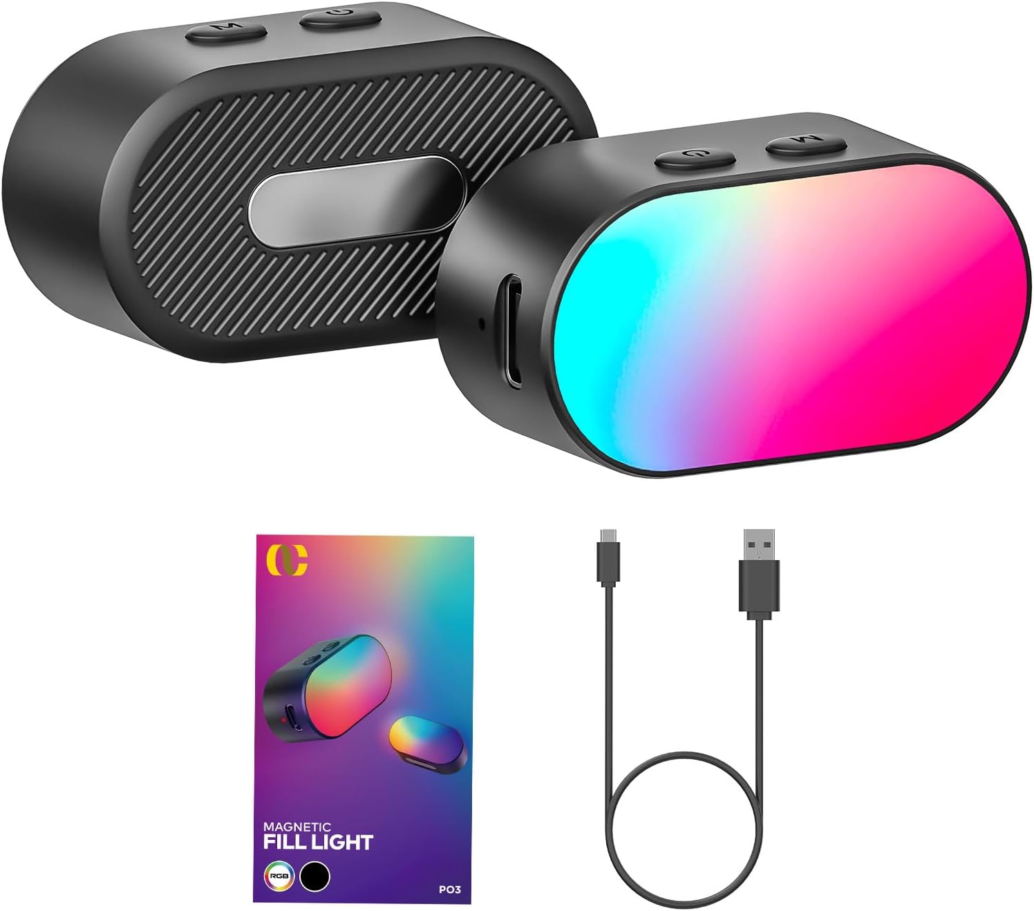 Photography Lighting Spotlight - AOCHUAN Lampu Isi Magnetik RGB Mini