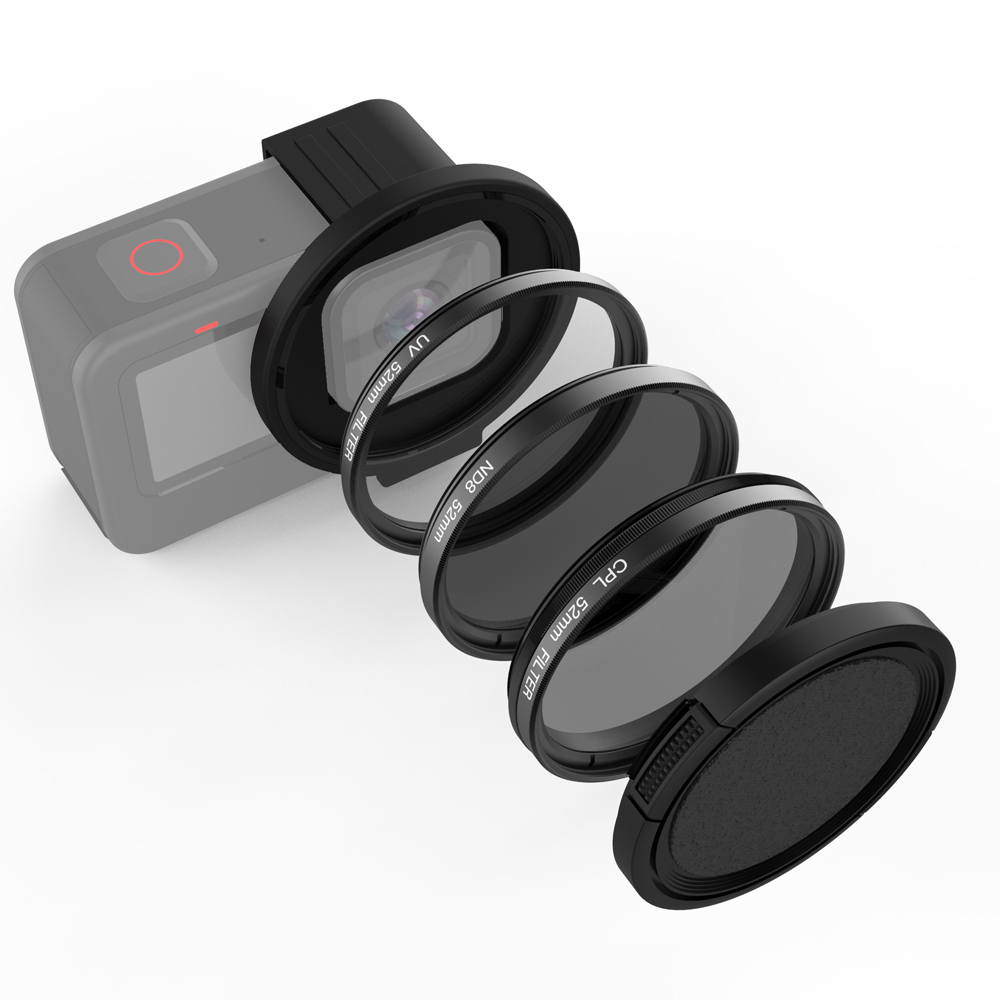 Gopro Action Camera Hero 12 Black - Pelindung Cincin Adaptor Filter 52Mm Lensa
