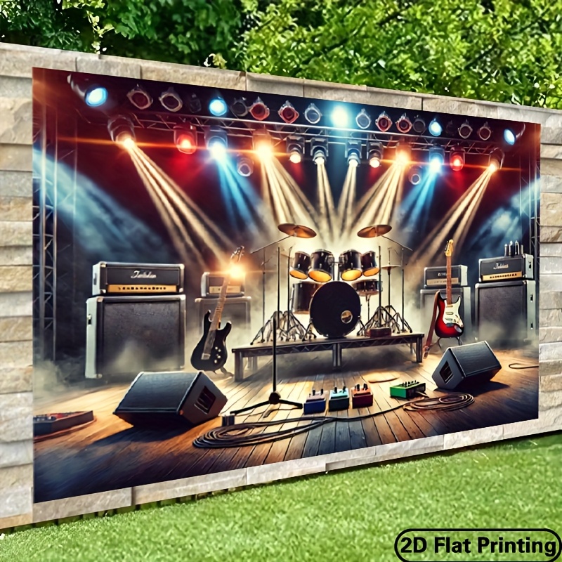Photography Lighting For Studio - Lampu Tali Alfabet Datar 2D, Latar