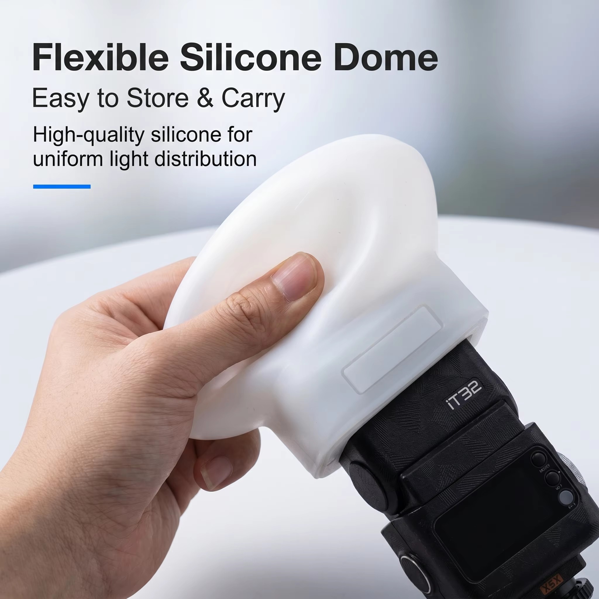 Photography Lighting Diffuser - Penutup Diffuser Flash Silikon Kompatibel Untuk