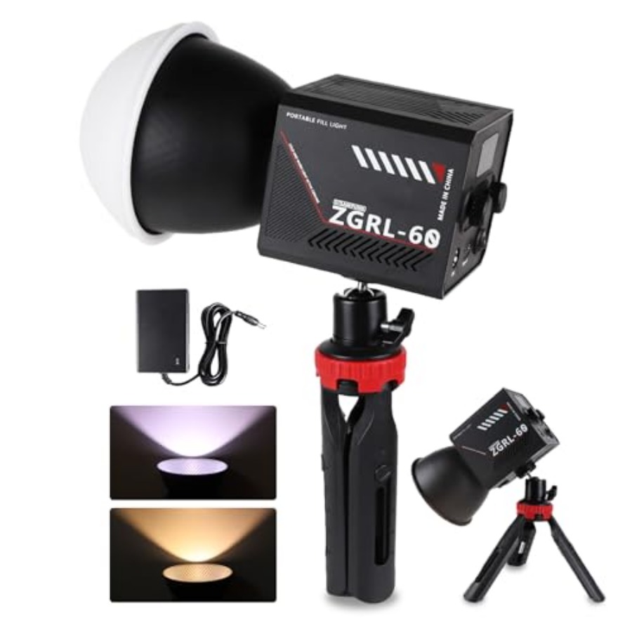 Photography Lighting For Studio - Lampu Video LED COB 60W Portabel
