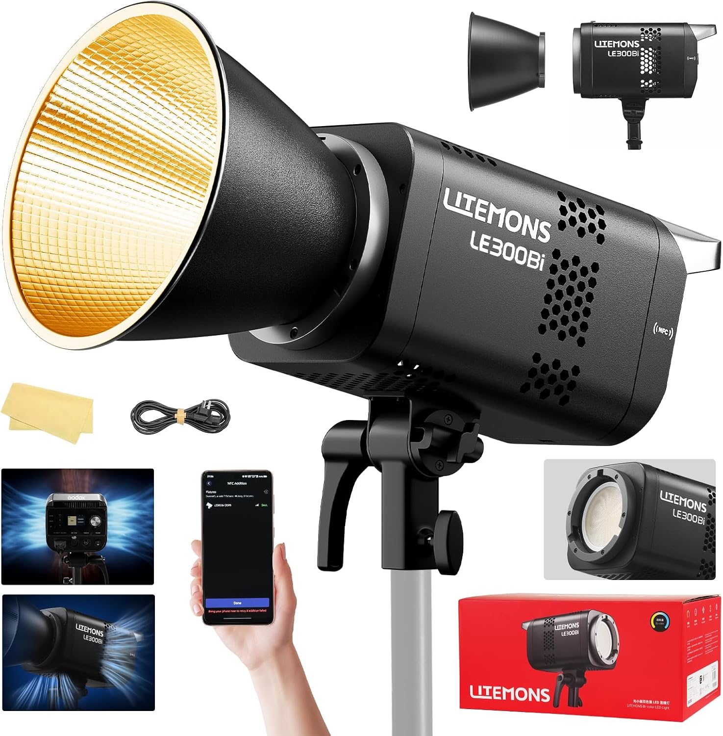 Photography Lighting Kits - Kit Pencahayaan Video LED RGB, 3