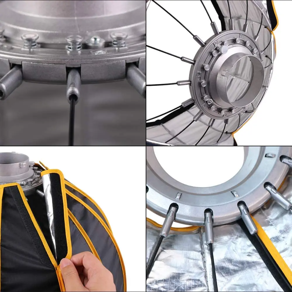 Parabolic Umbrella Deep - Softbox Payung Parabola Lipat Cepat 35