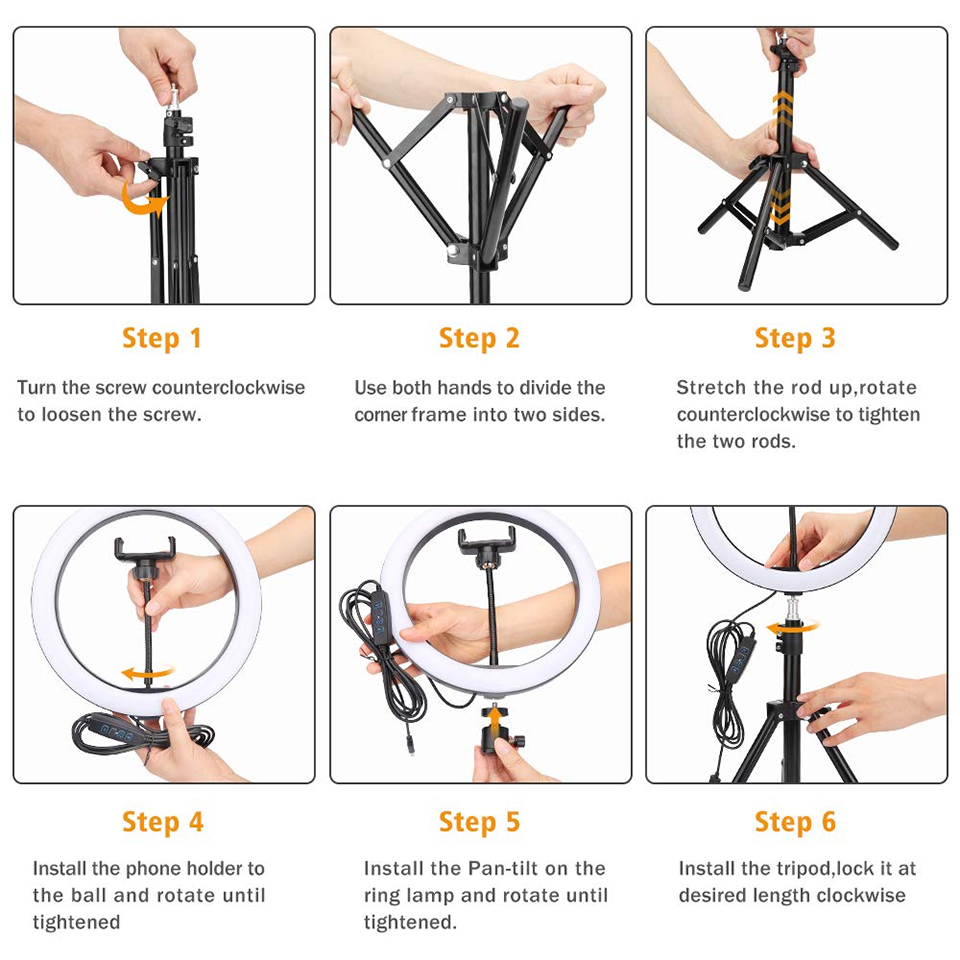 Lampu Selfie Ring RGB 26cm, La - Photography Mobile Lighting ulasan dan harga