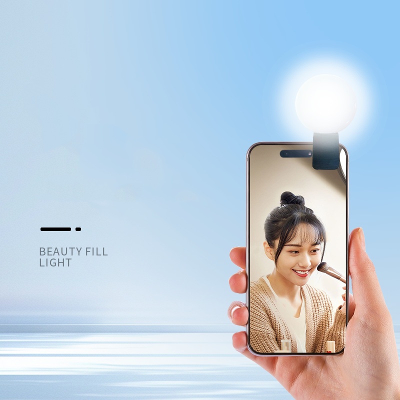 Lampu Selfie Mini Q Bulat, Lam - Photography Lighting Spotlight ulasan dan harga