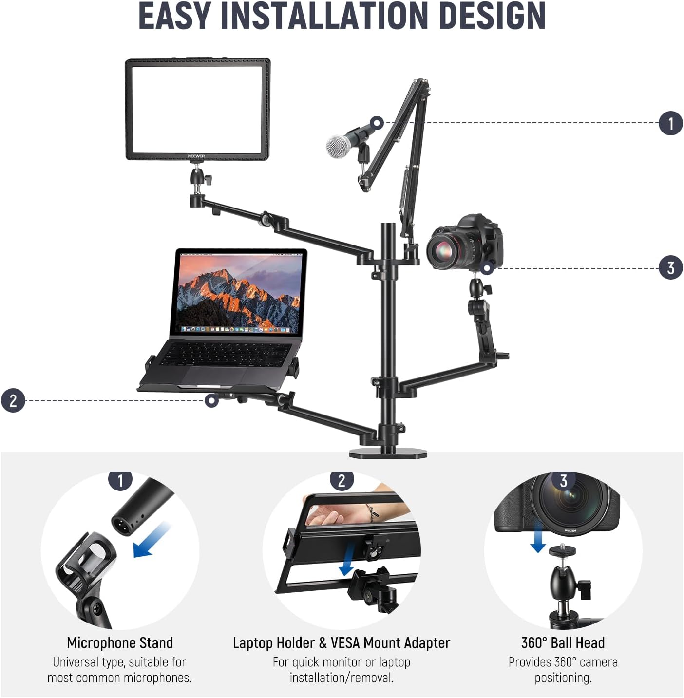 Rig Kamera Overhead untuk Meja - Photography Lighting Online ulasan dan harga