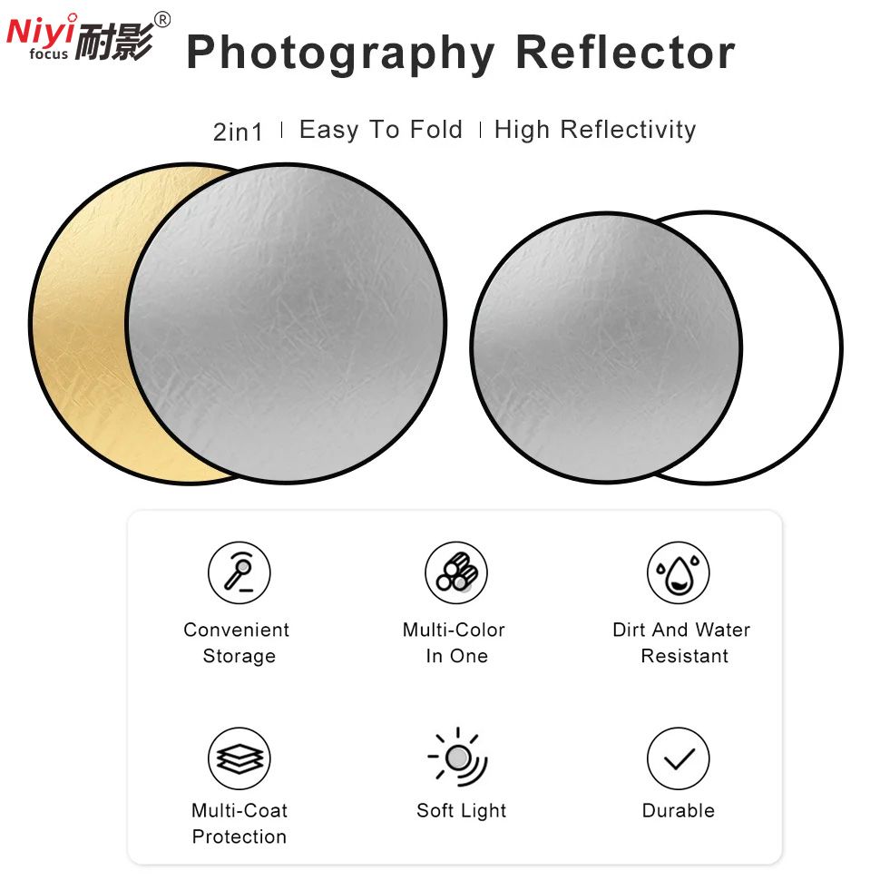 Reflektor Portabel Bulat 2in1  - Photography Lighting Diffuser ulasan dan harga