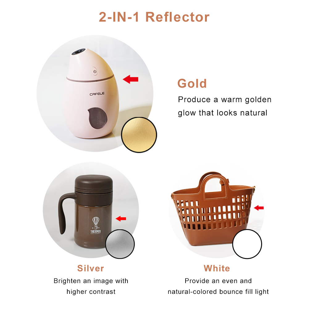 Reflektor Portabel Bulat 2in1  - Photography Lighting Diffuser ulasan dan harga
