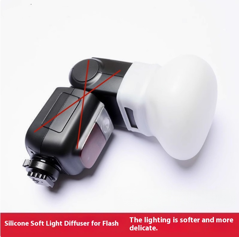 1 Buah Tutup Flash Silikon Lem - Photography Lighting Diffuser ulasan dan harga