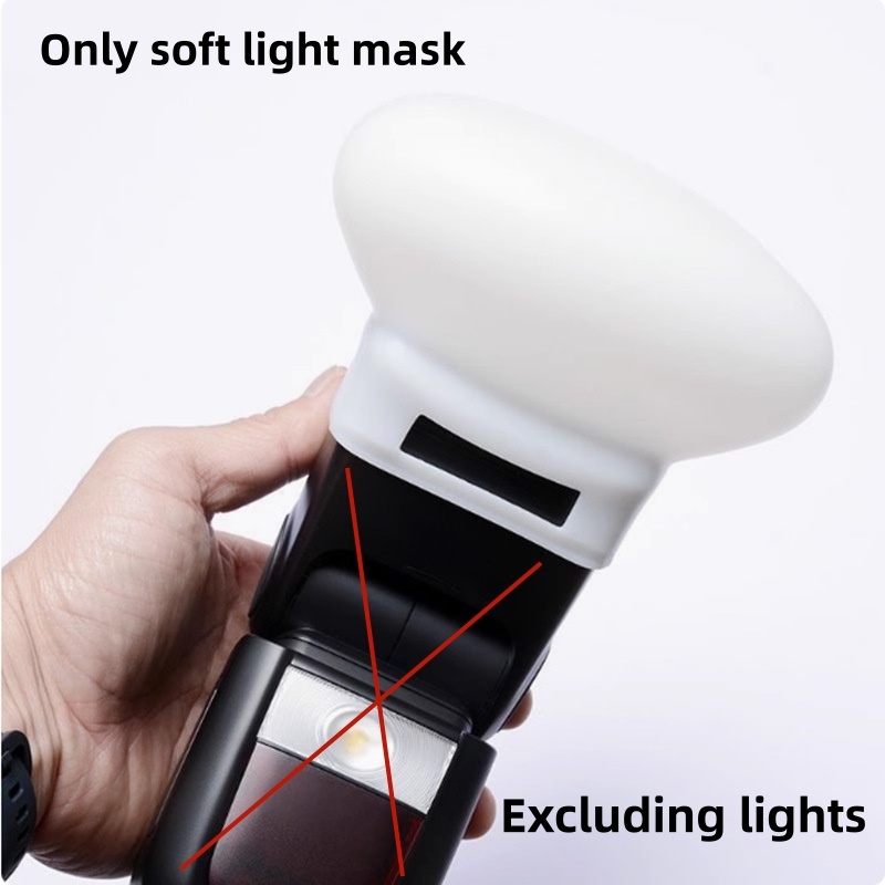 1 Buah Tutup Flash Silikon Lem - Photography Lighting Diffuser ulasan dan harga