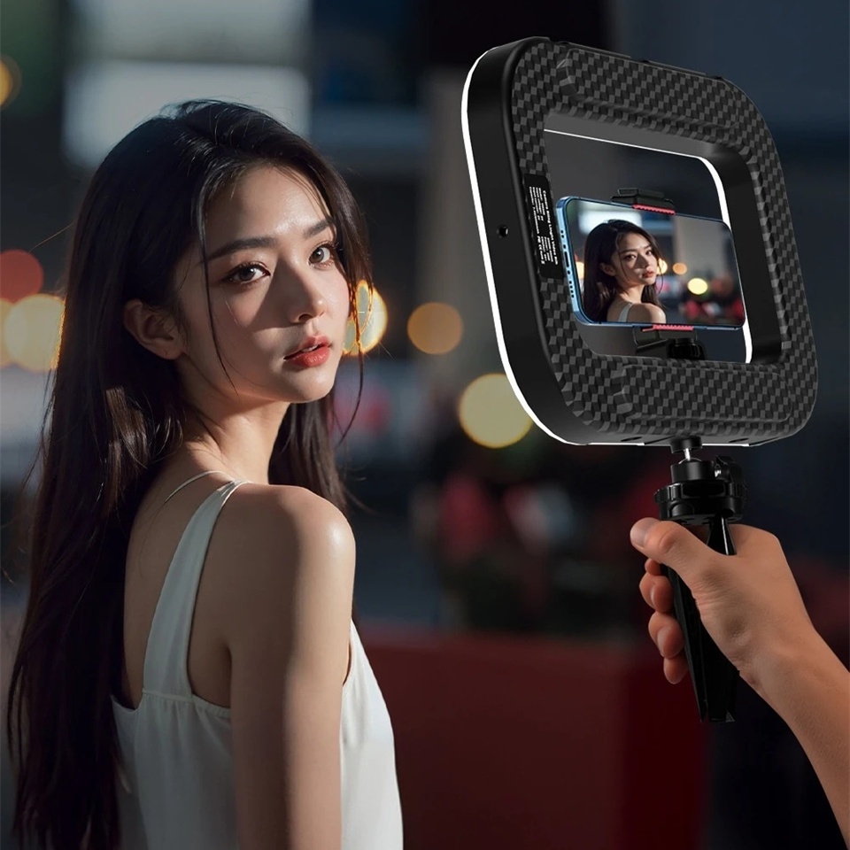 Lampu LED persegi Selfie Fill  - Photography Mobile Lighting ulasan dan harga