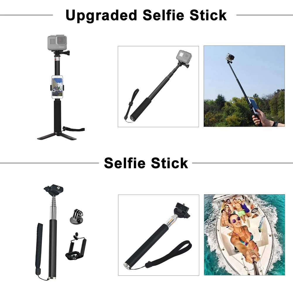 Set Aksesori GoPro untuk Go Pr - Gopro Action Camera Hero 12 Black ulasan dan harga
