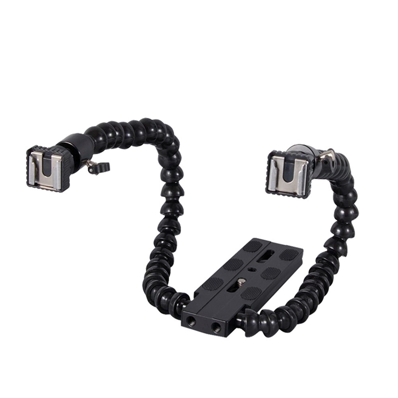 Dudukan braket lampu kilat len - Macro Photography Lighting Kit ulasan dan harga