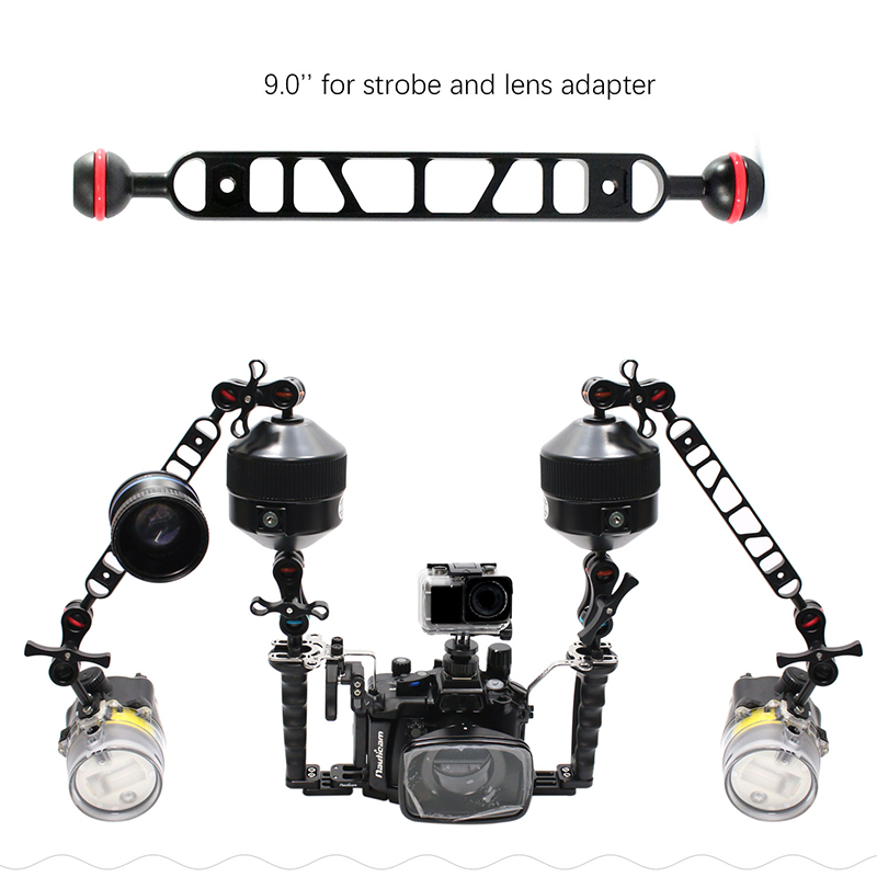 Adaptor Bola Aluminium Nitescu - Macro Photography Lighting Kit ulasan dan harga