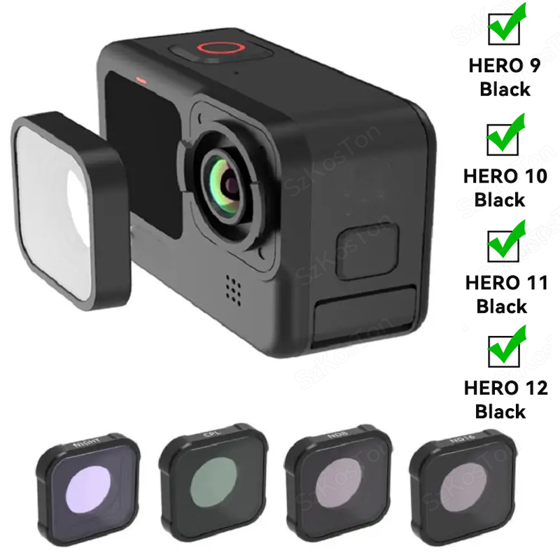 CPL UV ND8 ND16 ND32 ND Kit Fi - Gopro Action Camera Hero 12 Black ulasan dan harga