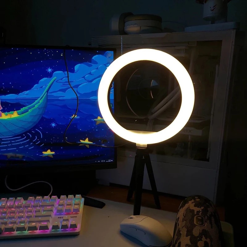Ring Light Desiontal 26cm deng - Photography Lighting Spotlight ulasan dan harga