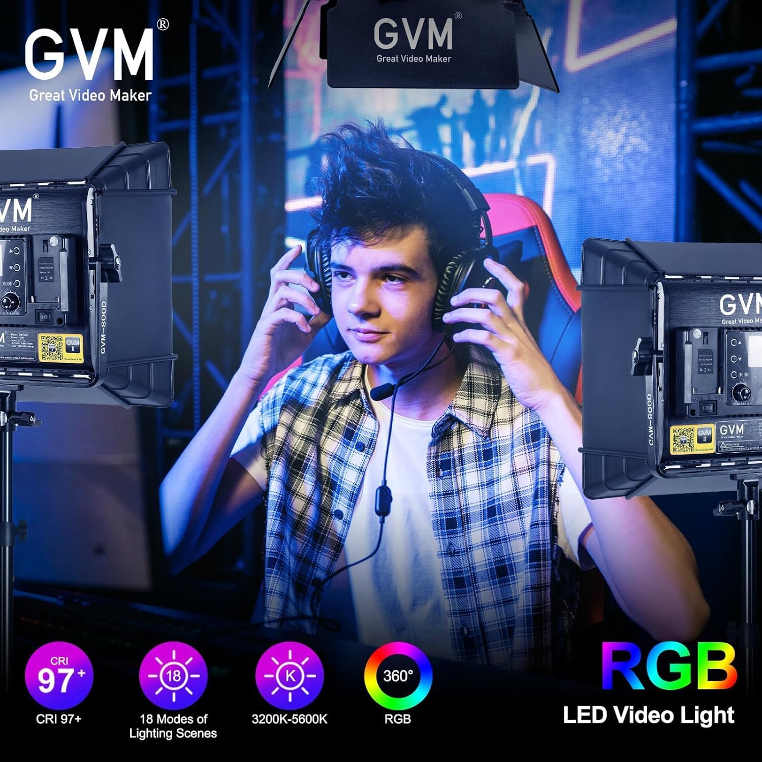 Kit Pencahayaan Video LED RGB, - Photography Lighting Kits ulasan dan harga