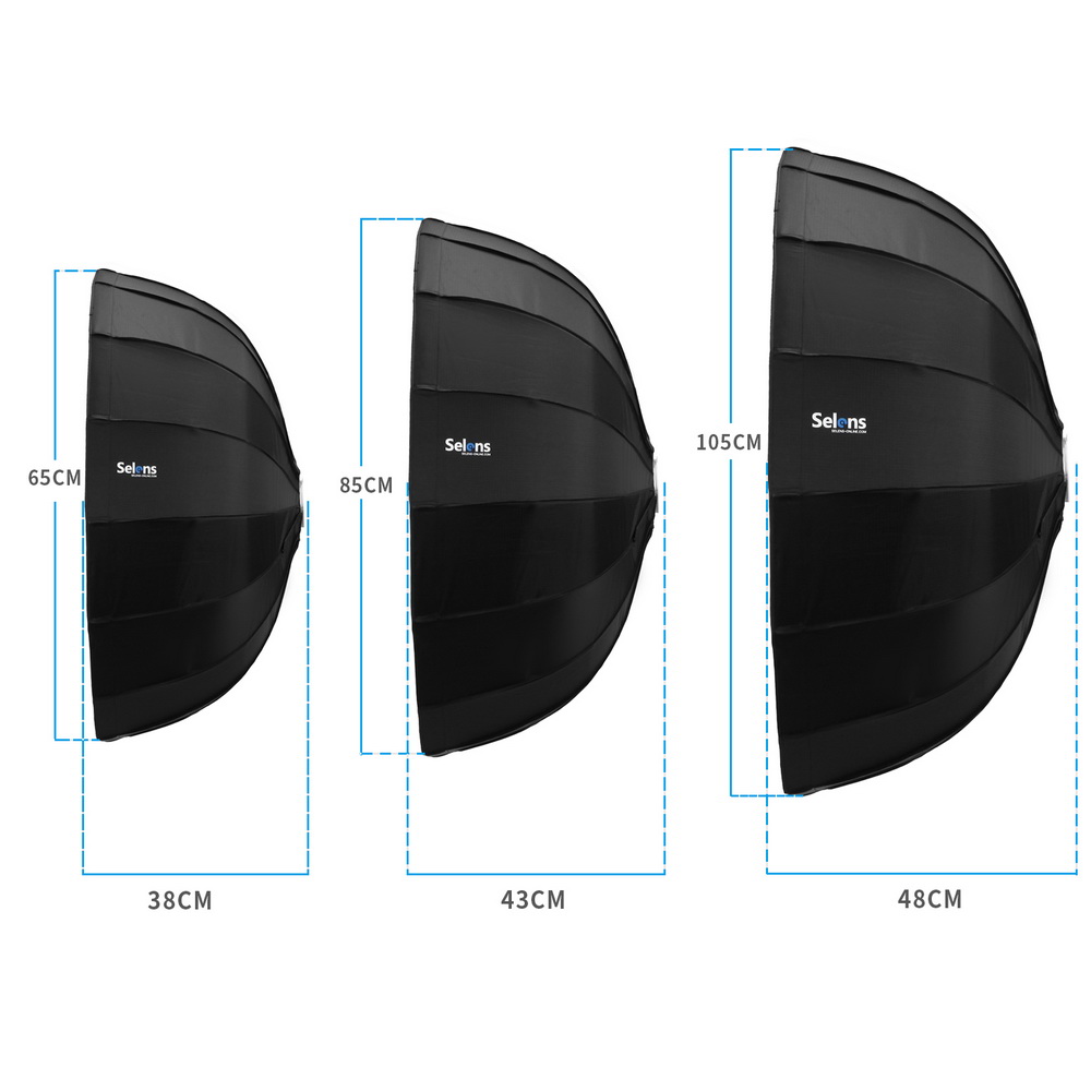 Selens Diffuser Reflektor Para - Photography Lighting Beauty Dish ulasan dan harga