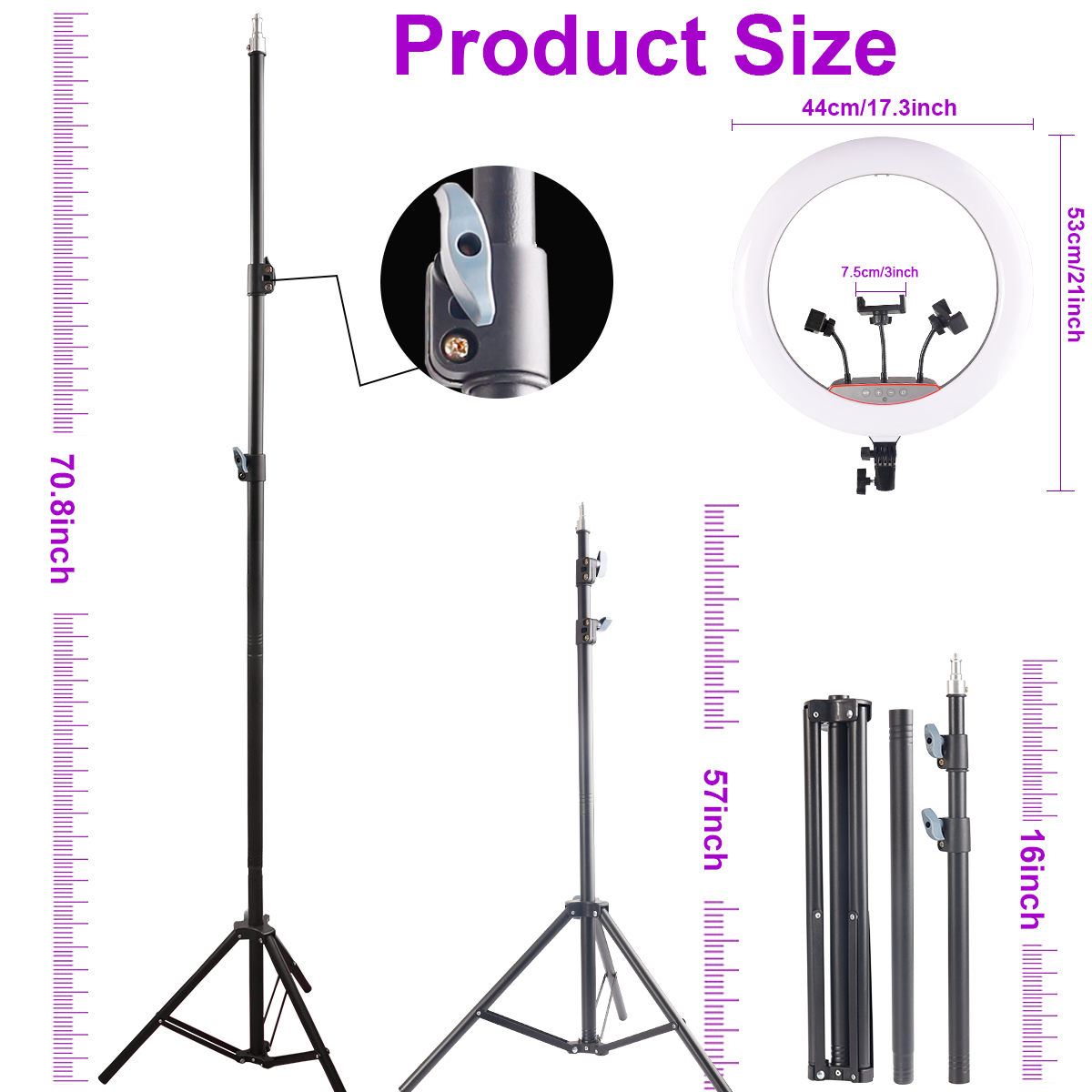 Kit Lampu Cincin Profesional 1 - Photography Lighting Online ulasan dan harga