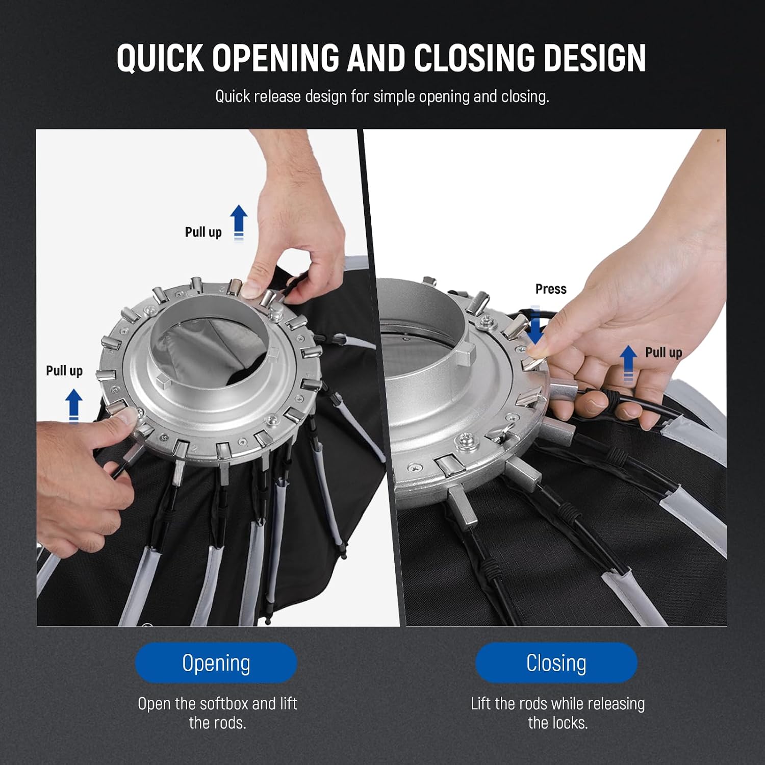 Softbox Parabola dengan Duduka - Photography Lighting Diffuser ulasan dan harga