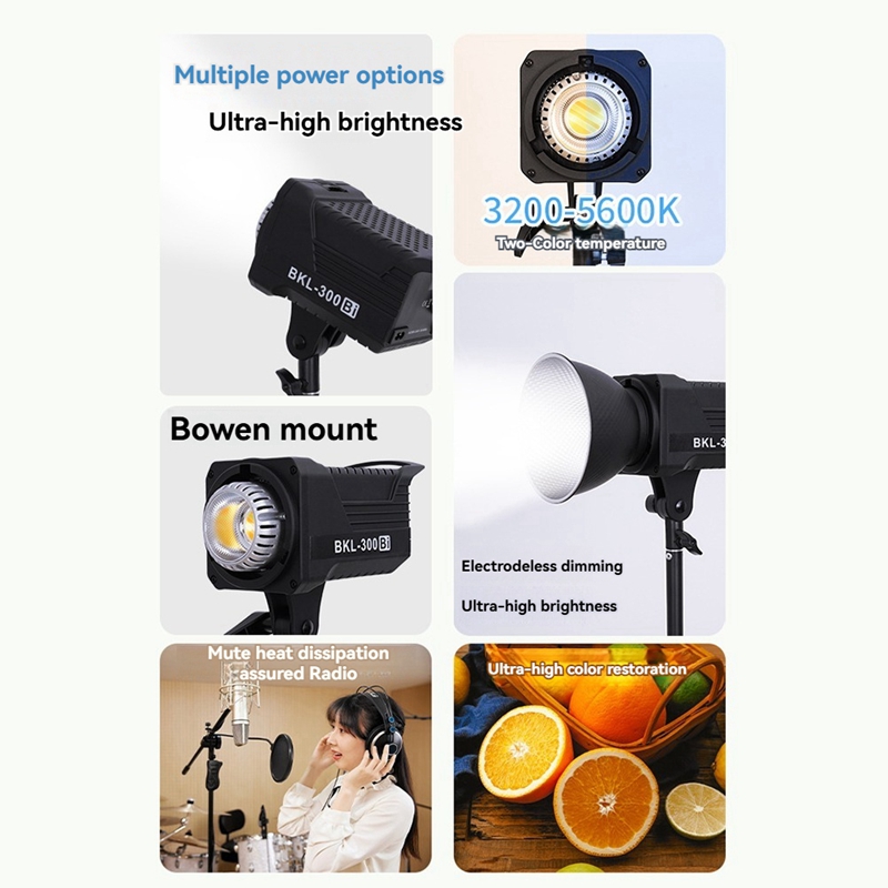 Lampu Video LED Bi 300W, Penca - Photography Lighting Spotlight ulasan dan harga
