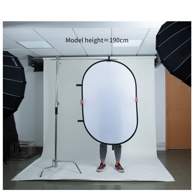 100X150CM Reflektor Oval Lipat - Photography Lighting Diffuser ulasan dan harga