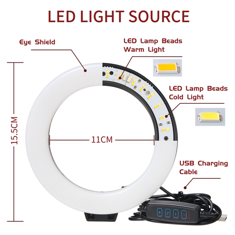 Lampu Cincin Led Dapat Diredup - Photography Mobile Lighting ulasan dan harga